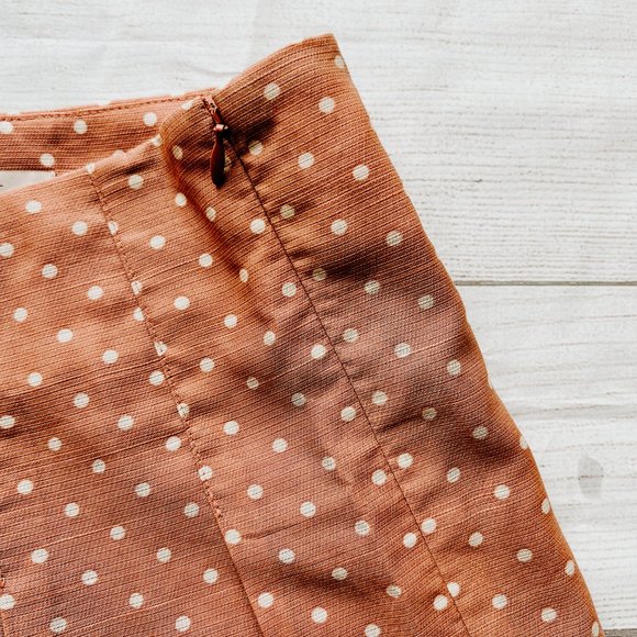 Loft Polka dot skirt, Size 0 - Picture 4 of 5